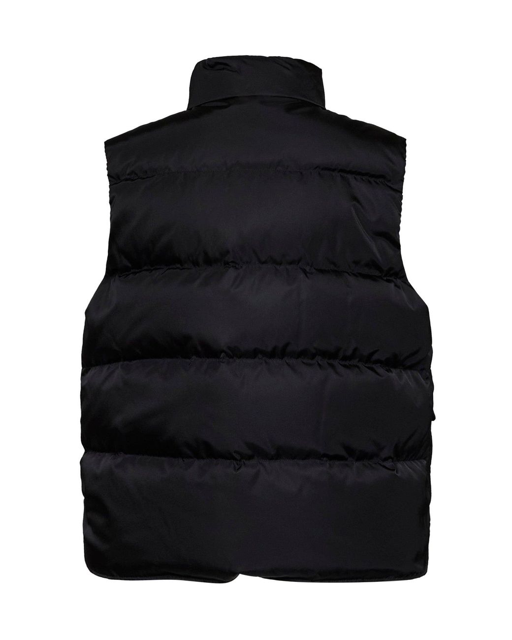 Prada Black Padded Vest Re-Nylon Recycled Polyamide Puffer Jackets