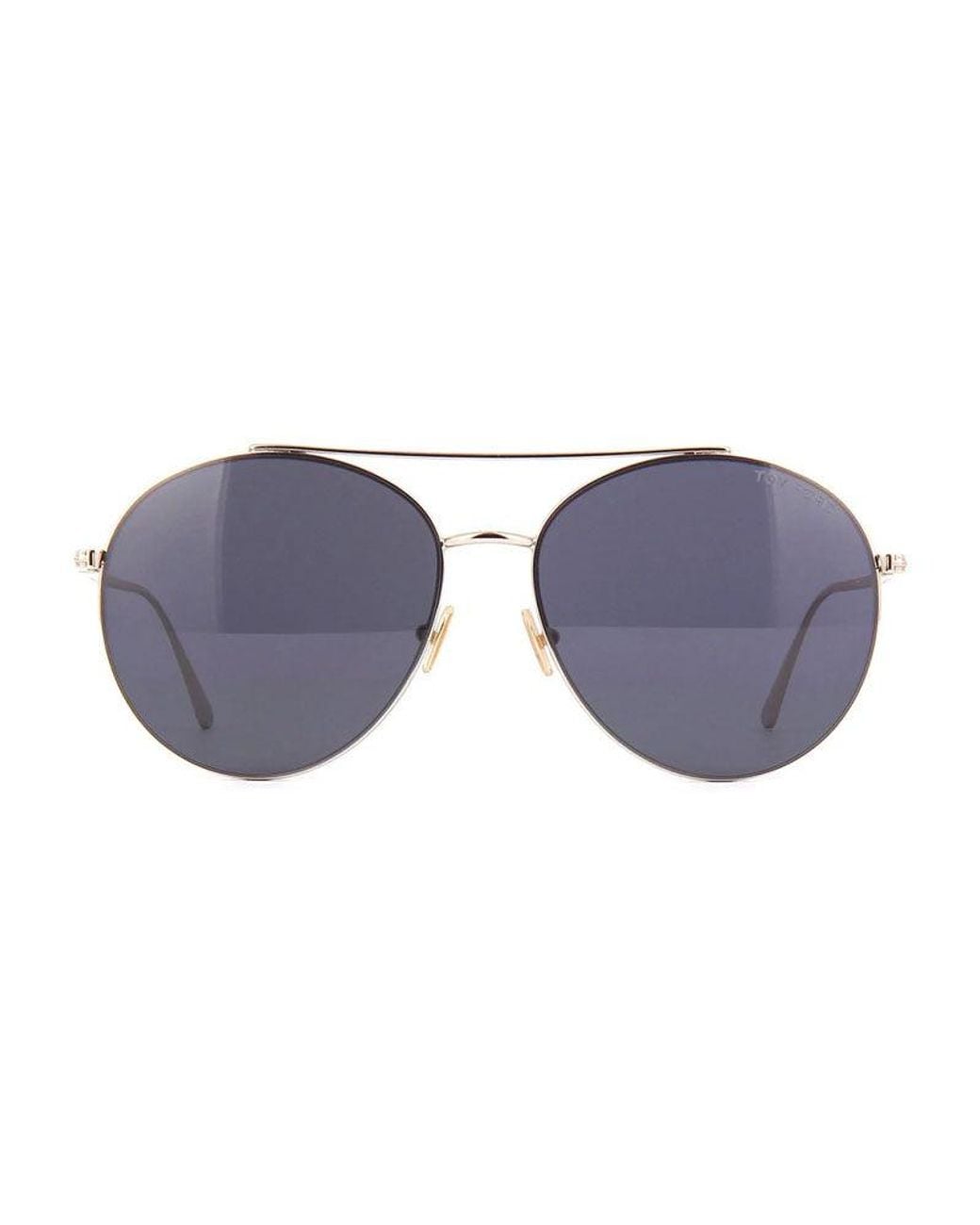 Tom Ford Purple Sunglasses Round Full Rim, Frame And Lens Ft075728A