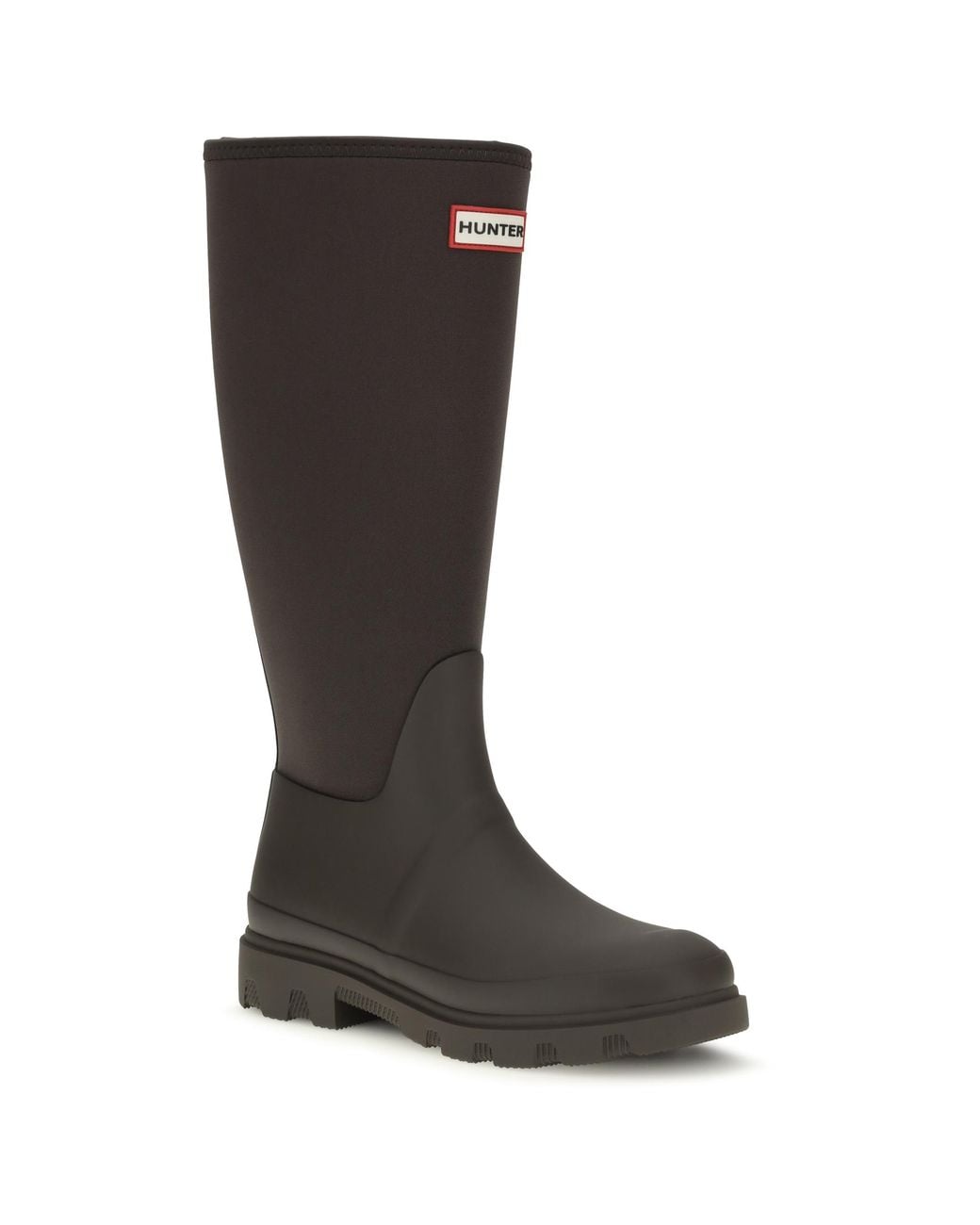 Hunter Black Downpour Tall Boots Rubber Upper