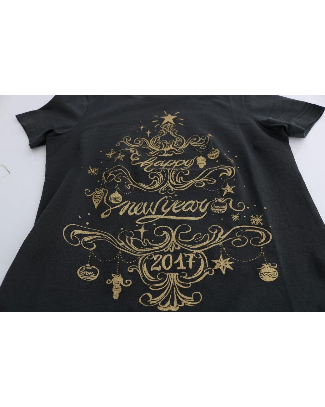 Dolce & Gabbana Black Cotton 2017 Motive T-Shirt