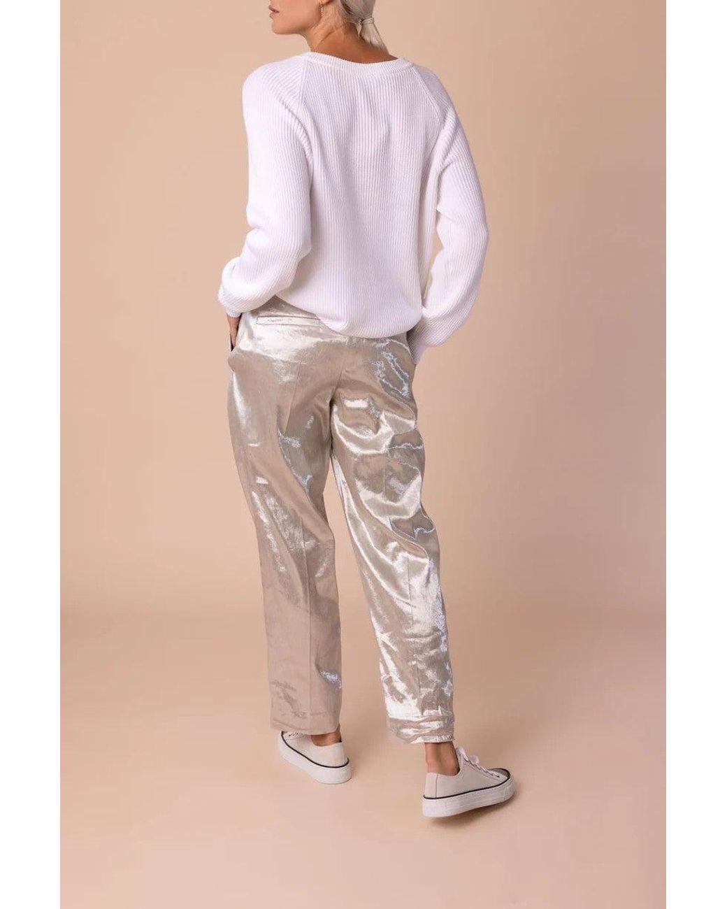 Brunello Cucinelli Natural Light Linen Trousers