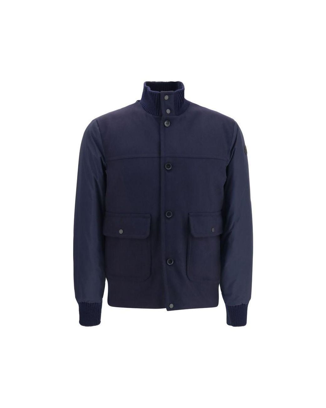 Moncler Blue Wool Oves Aries Sportswear for men