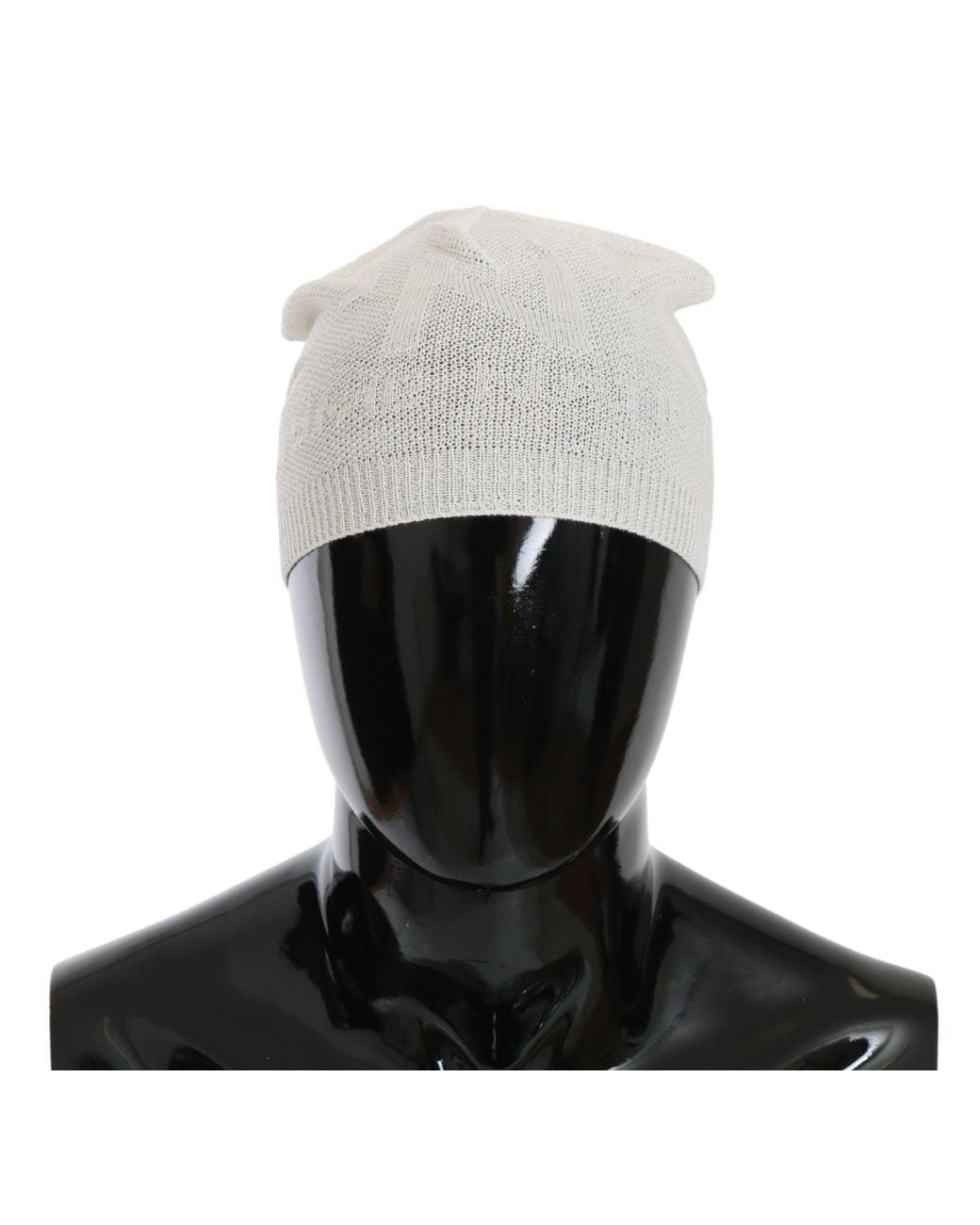 CoSTUME NATIONAL Gray Beanie Wool Blend Branded Hat for men
