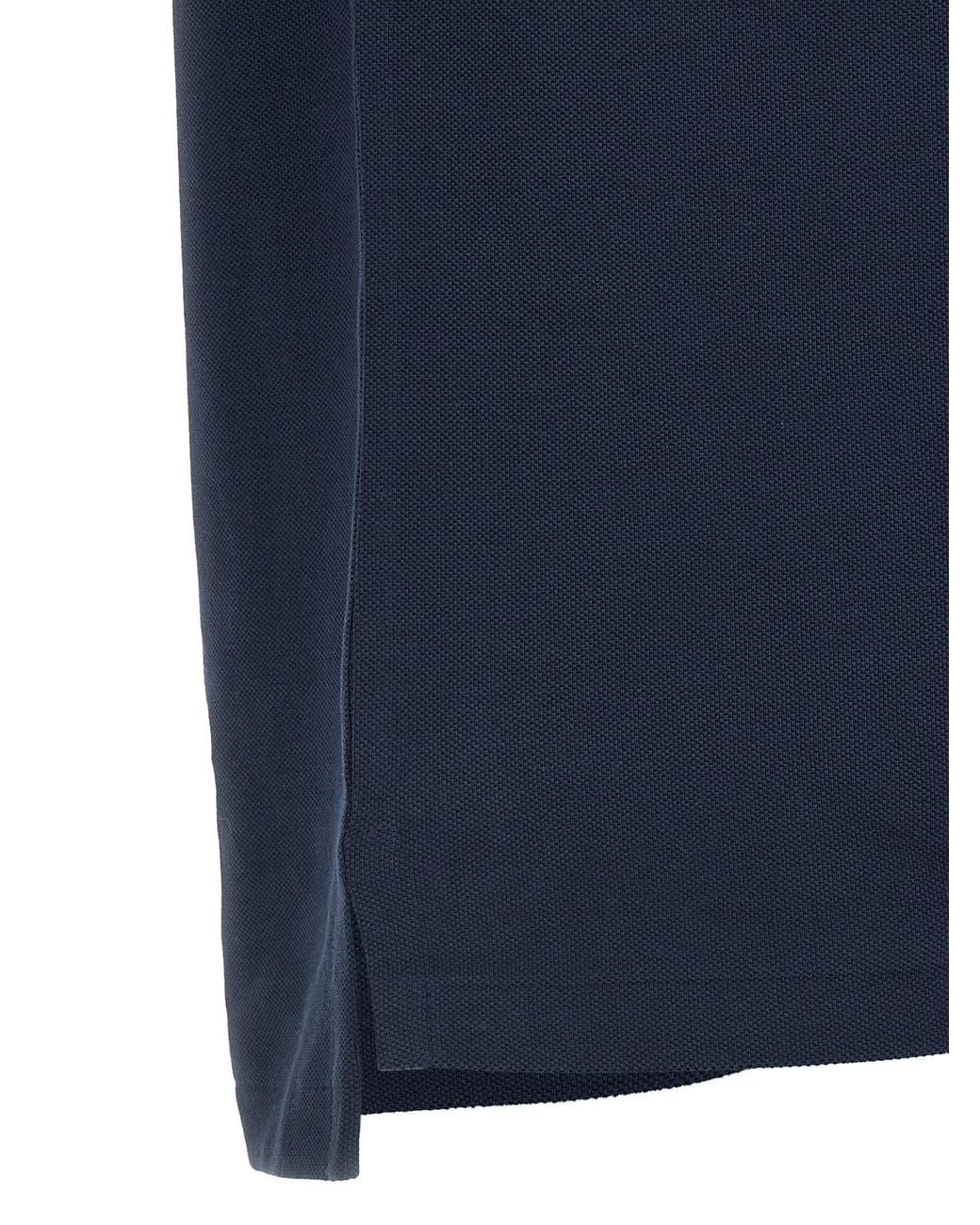 Polo Ralph Lauren Blue Logo-Embroidered Piqué Cotton Polo for men