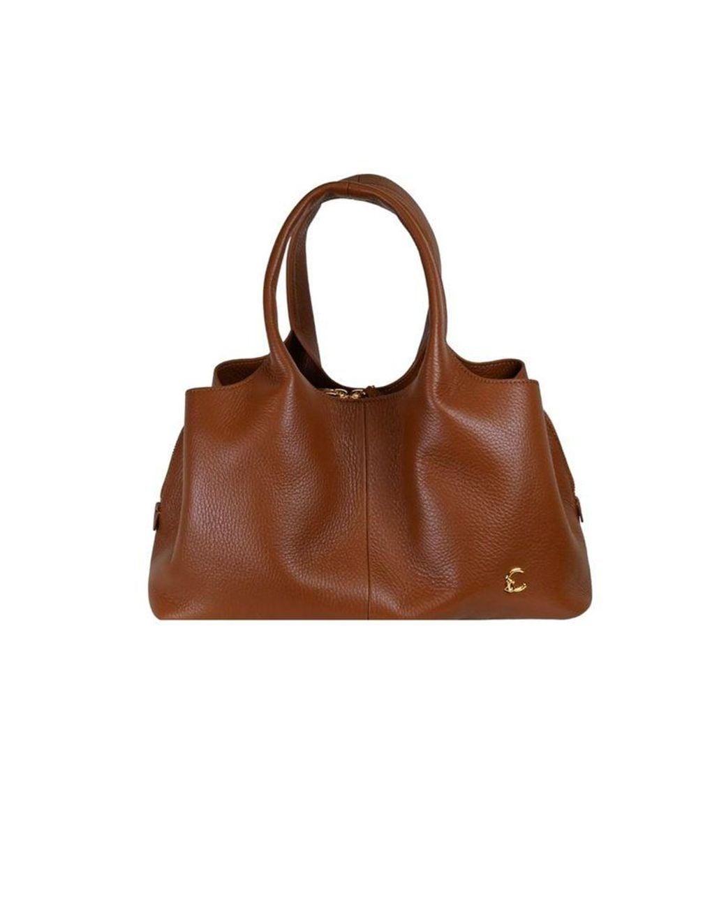 Coccinelle Brown Top Handle Bag Bovine Leather Top-Handle-Bags
