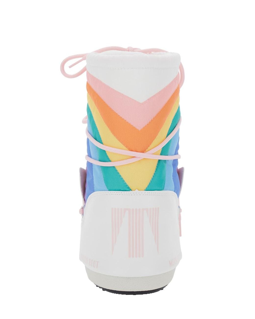 Moon Boot White Snow Boots With Motif Polyester