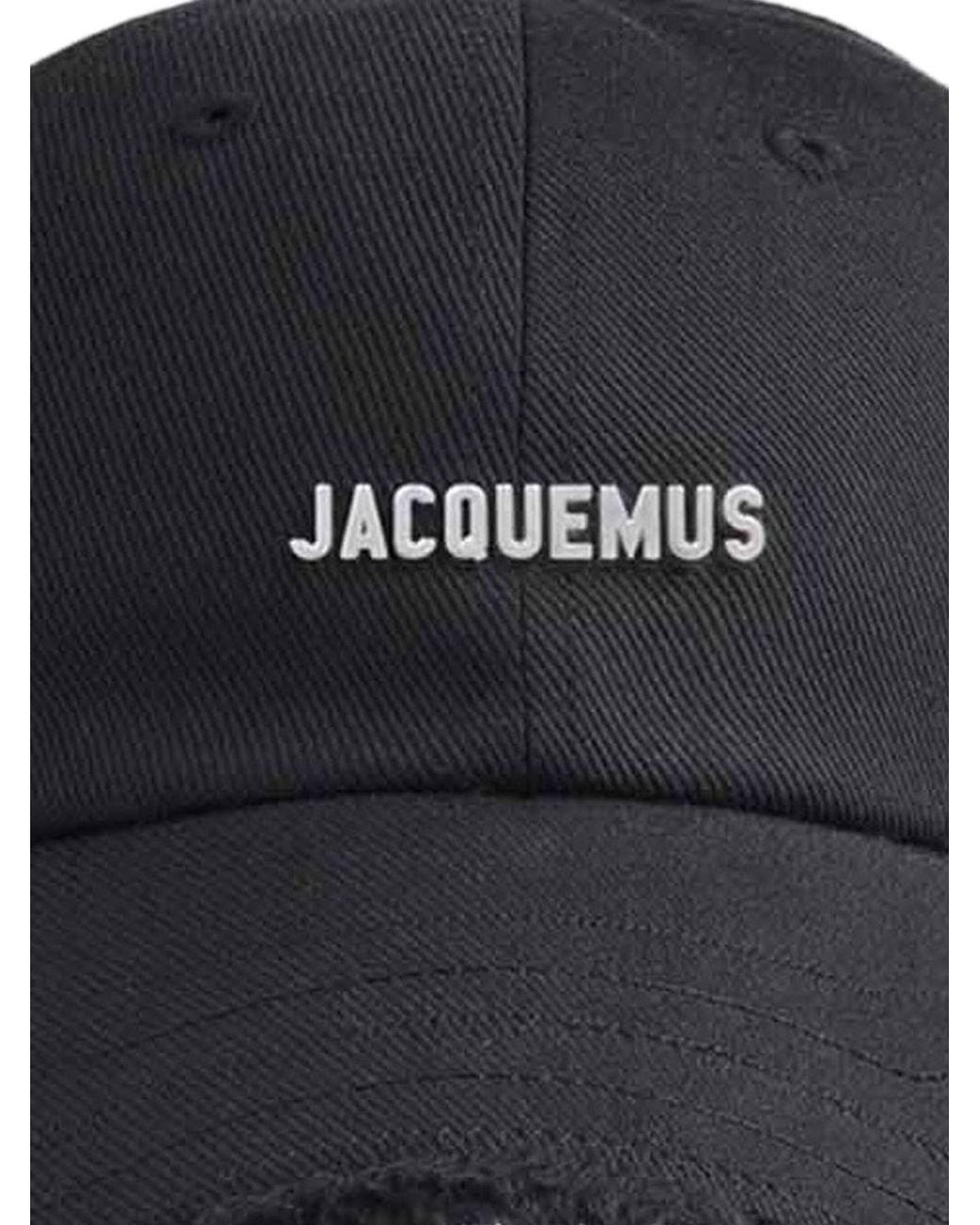Jacquemus Black Hats Principal:Cotton for men