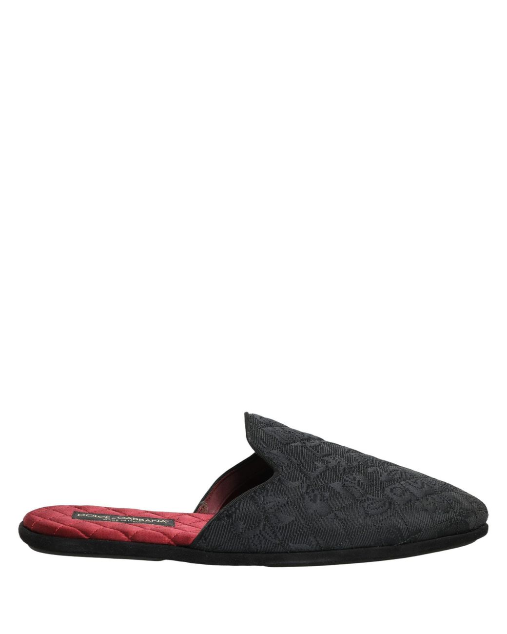 Dolce & Gabbana Blue Floral Brocade Slides Slippers Shoes Capra (Suede) for men