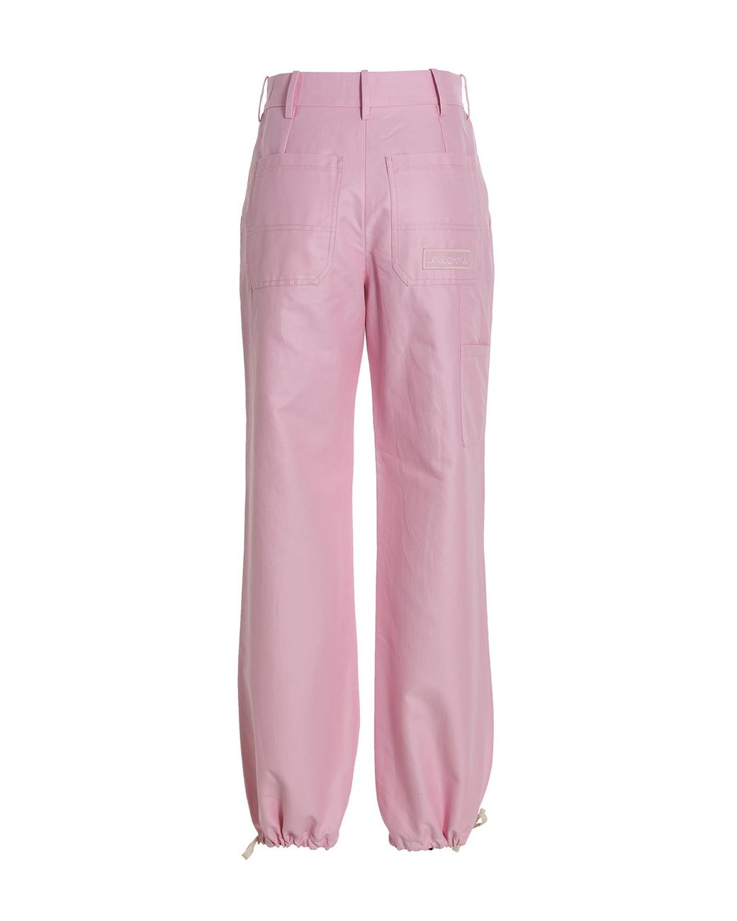 Marni Pink Logo Embroidery Pants