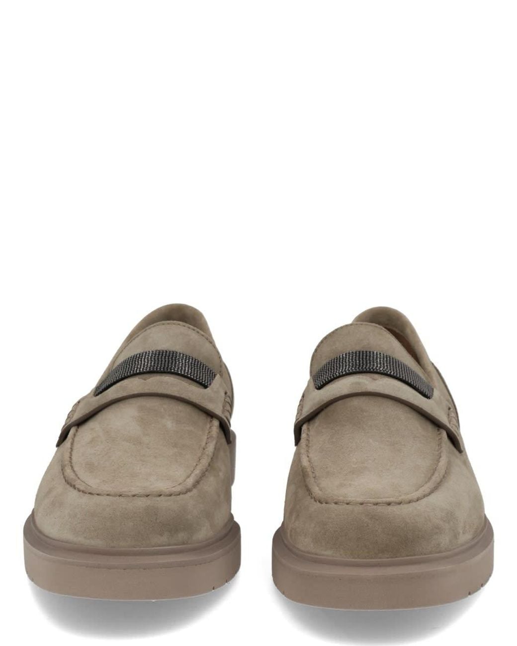 Brunello Cucinelli Brown Leather Loafer