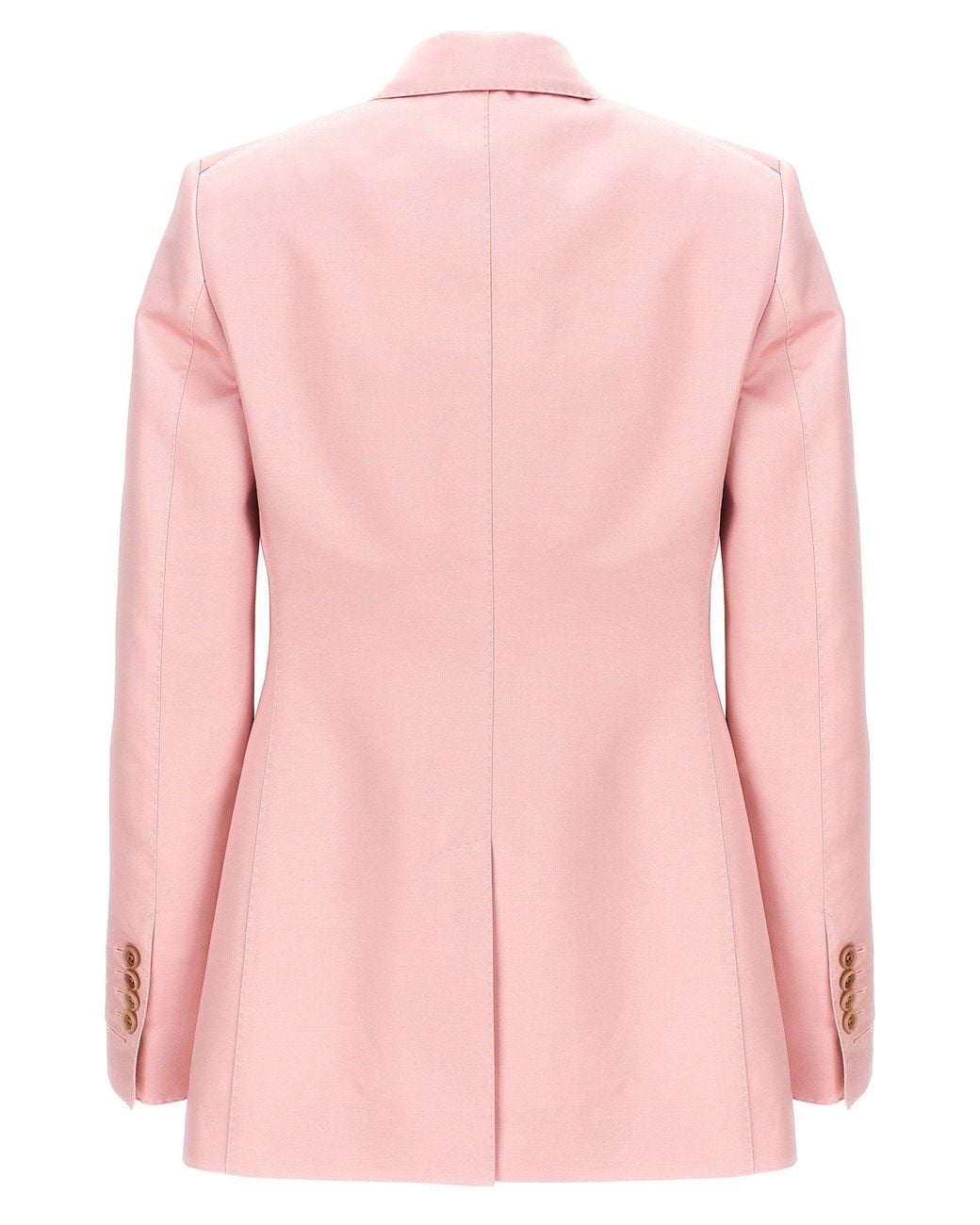 Tom Ford Pink Double-Breasted Duchesse Blazer