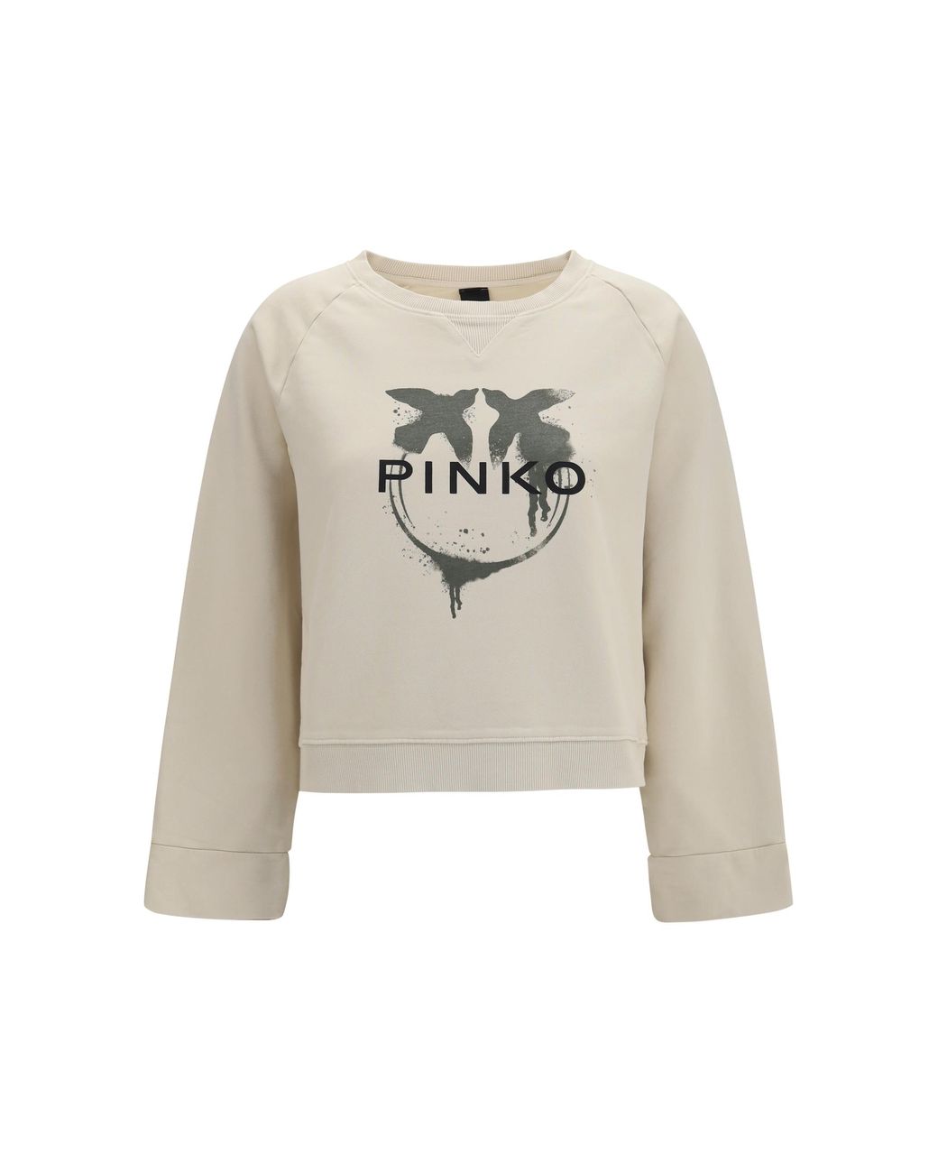 Pinko Gray Sweatshirt Neves Multicolour- Cotton Sweatshirts
