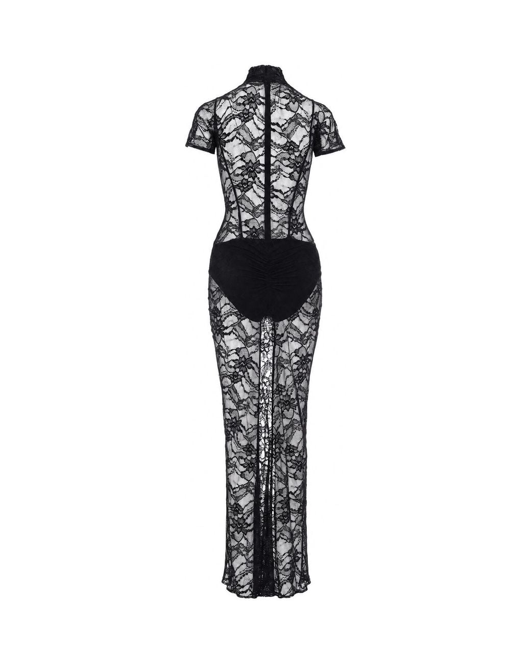 ANDAMANE Black Maxi Dress Palma Polyamide Evening Suits