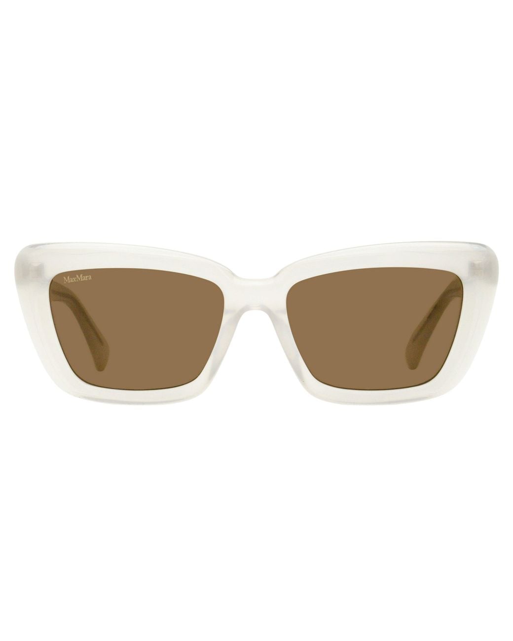Max Mara Black Max Mara Mm0171 Tapered Rectangular Acetate Sunglasses
