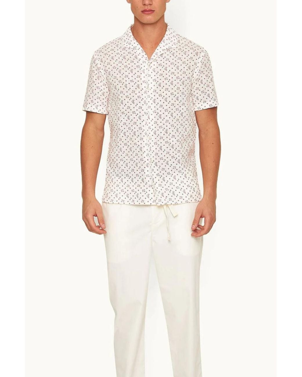 Orlebar Brown White Hibbert Waveborn-279666- Sand for men