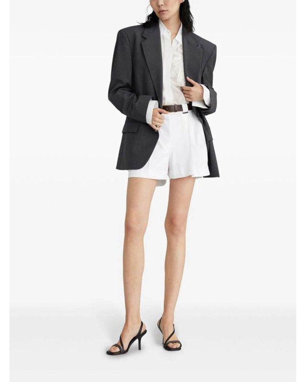 Brunello Cucinelli White Tailored Cotton Shorts