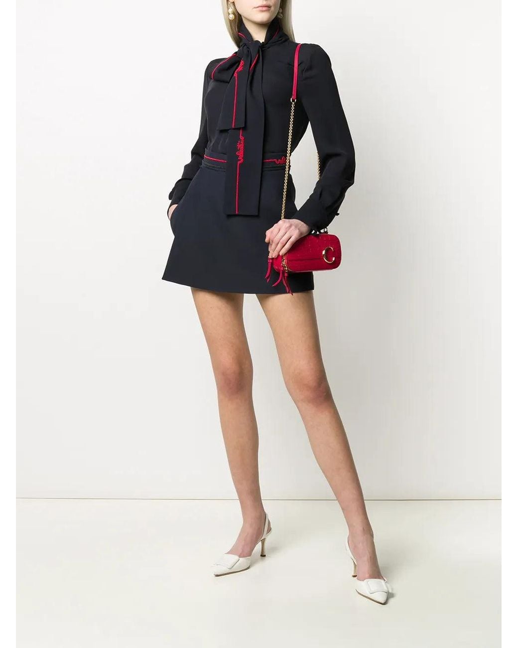 Valentino Black Beaded Skorts Clothing