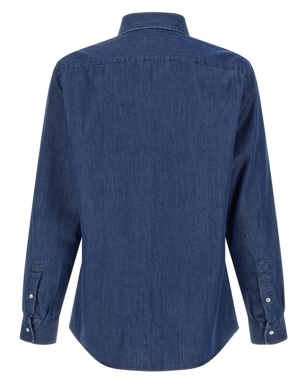 Brunello Cucinelli Blue Denim Shirt