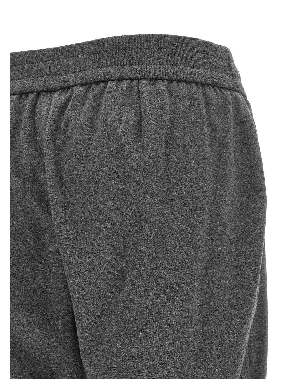 Brunello Cucinelli Gray Cotton-Blend Track Joggers