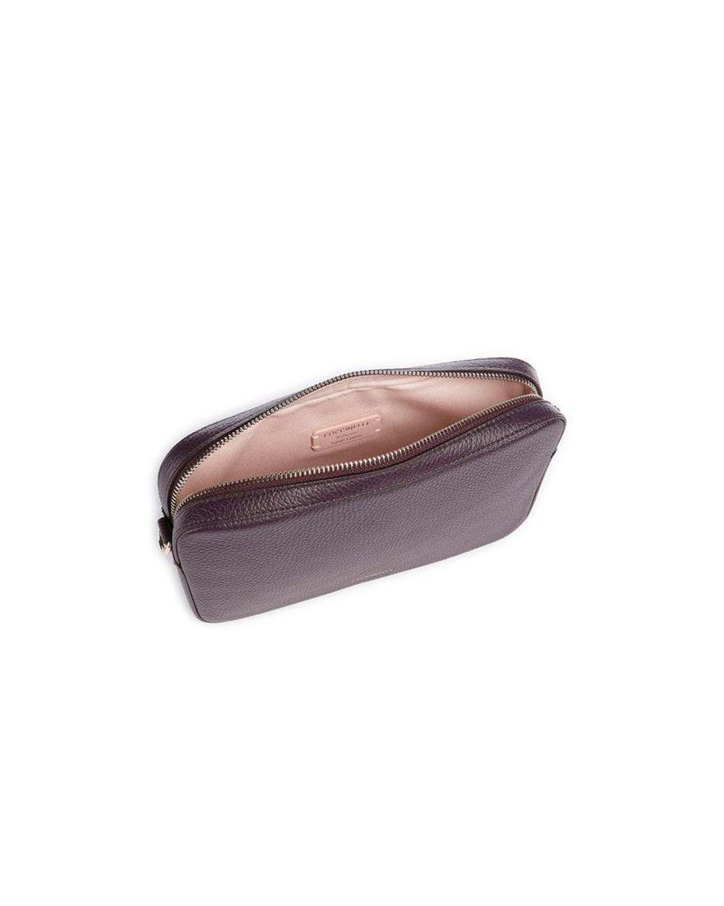 Coccinelle Purple Shoulder Bag Cowhide