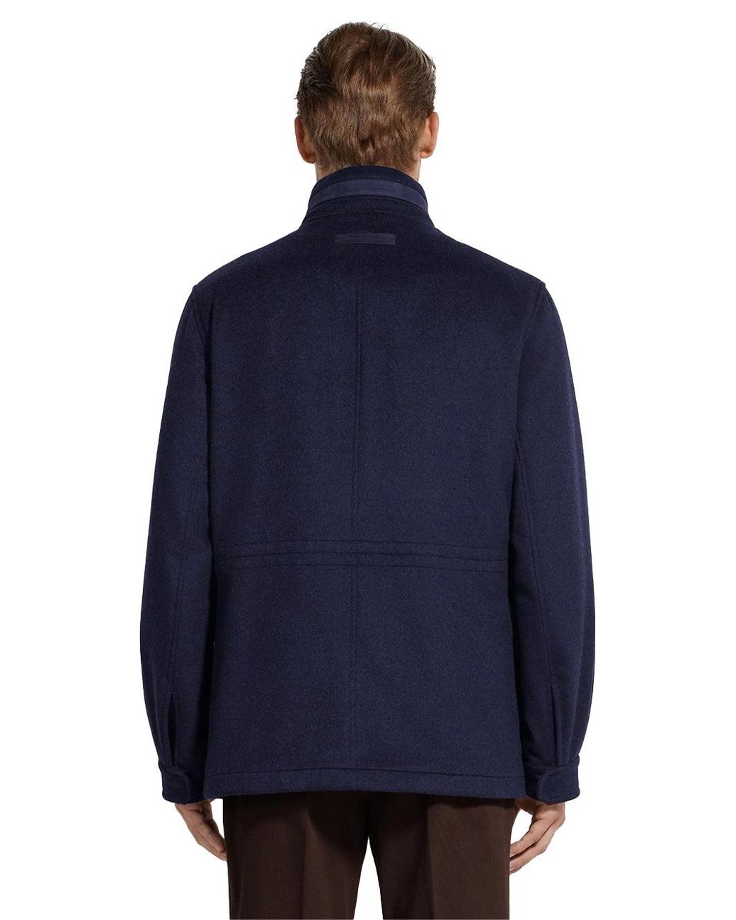 Zegna Blue Cashmere Jacket for men