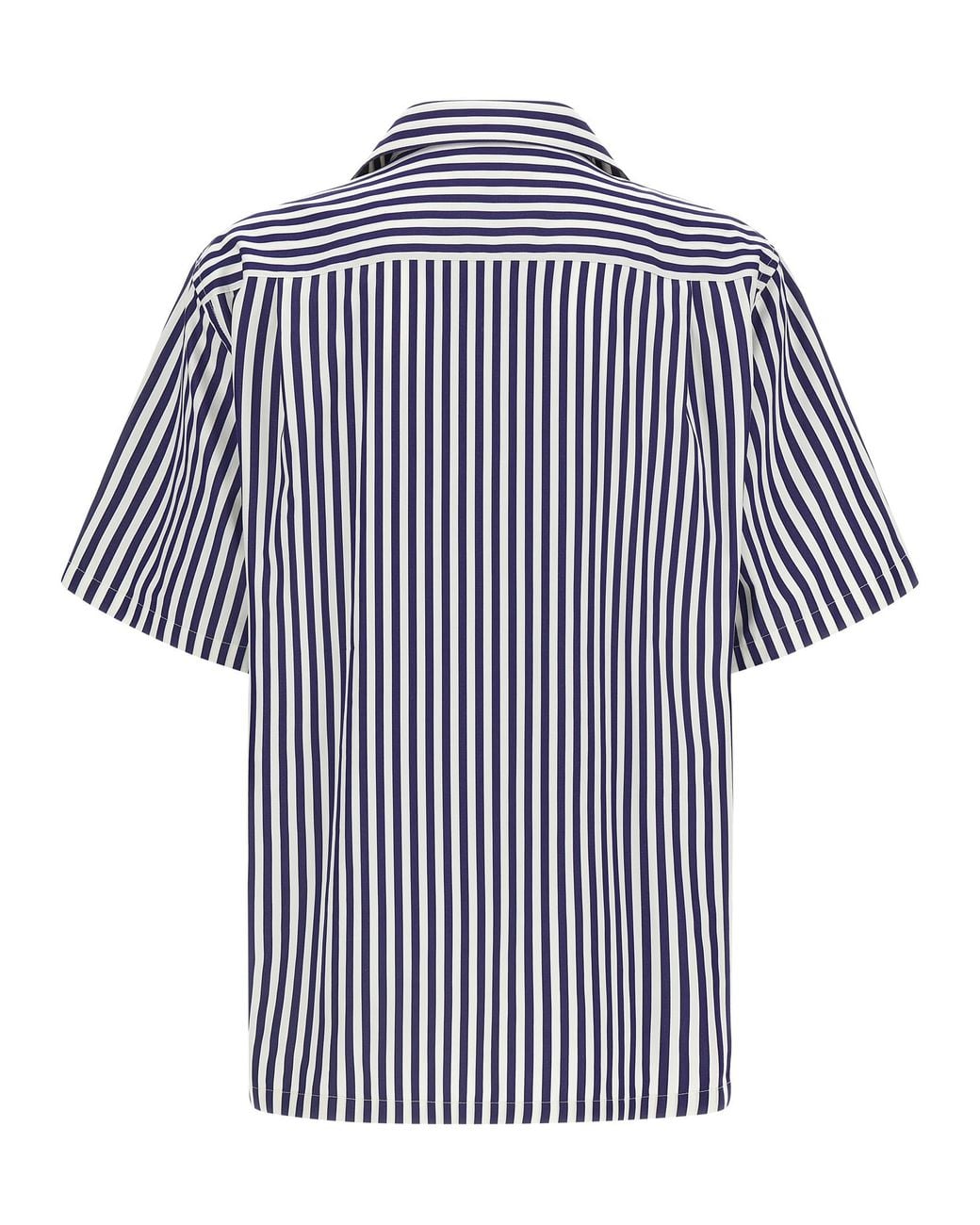 Dolce & Gabbana Blue Striped Shirt Shirt And Blouse for men