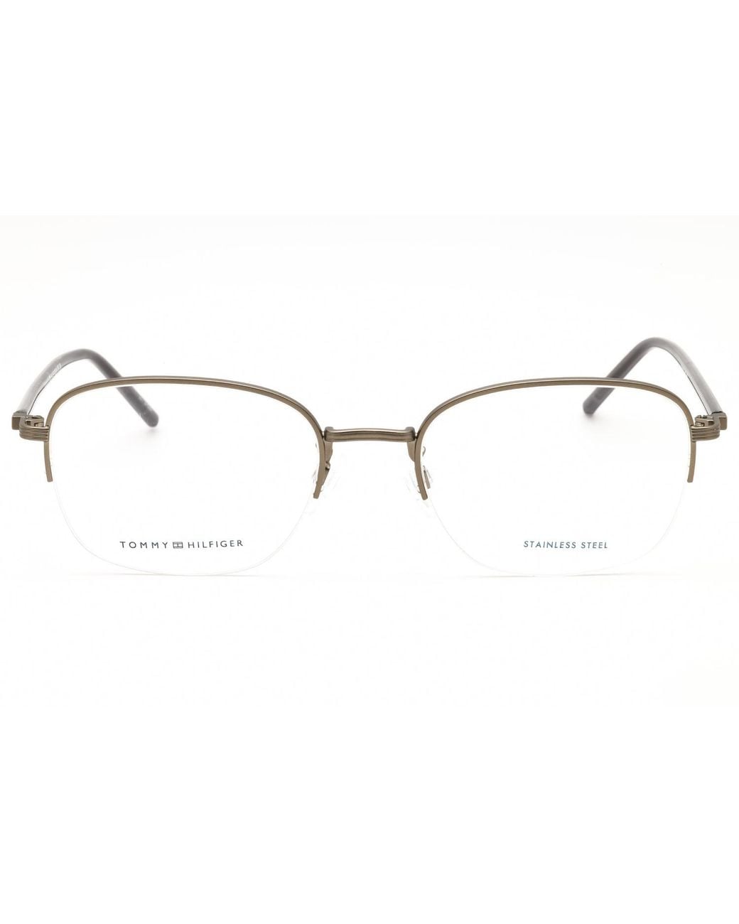 Tommy Hilfiger Black Tommy Hilfiger Th2012F Oval Metal Eyeglasses