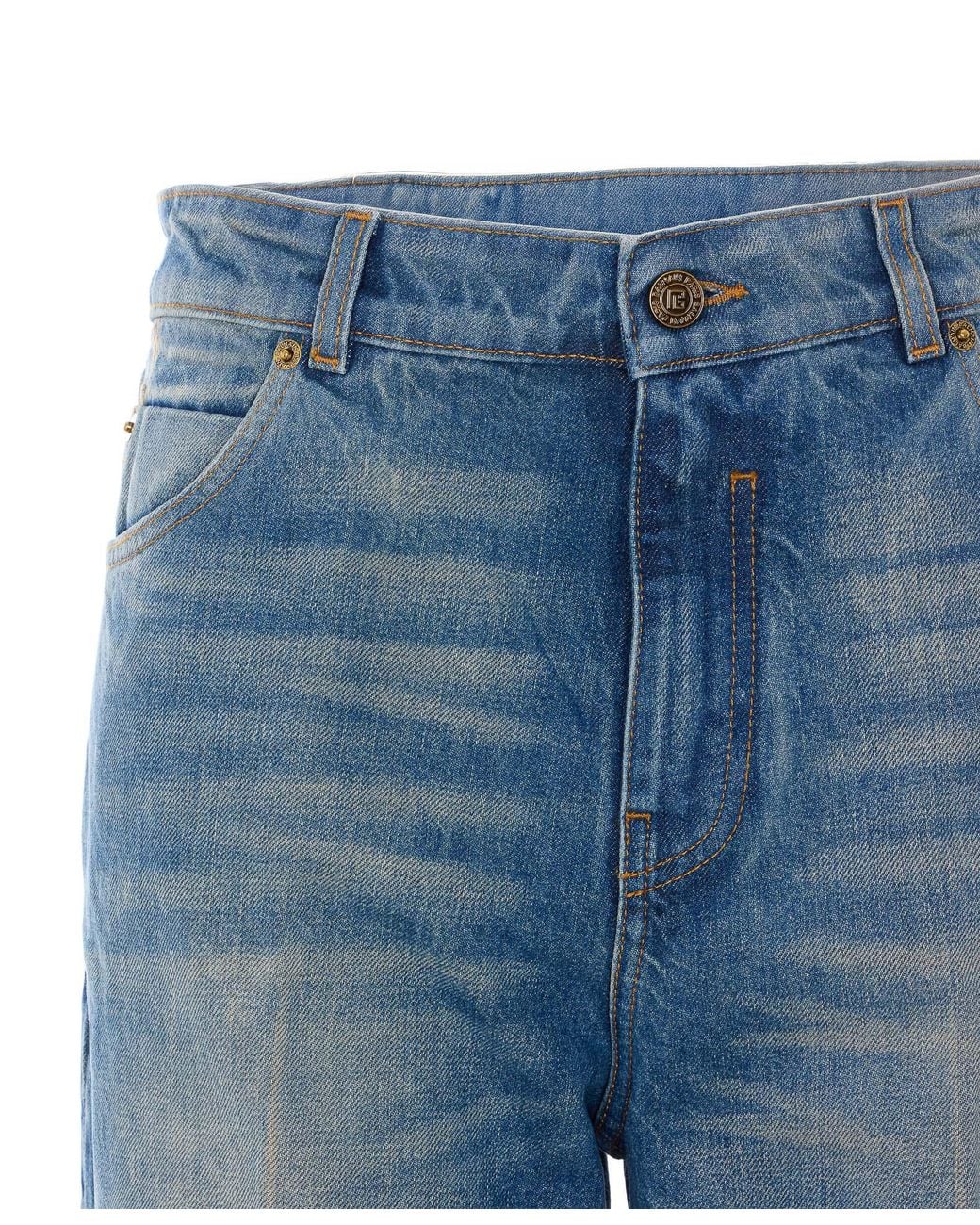 Balmain Blue Jeans Cotton