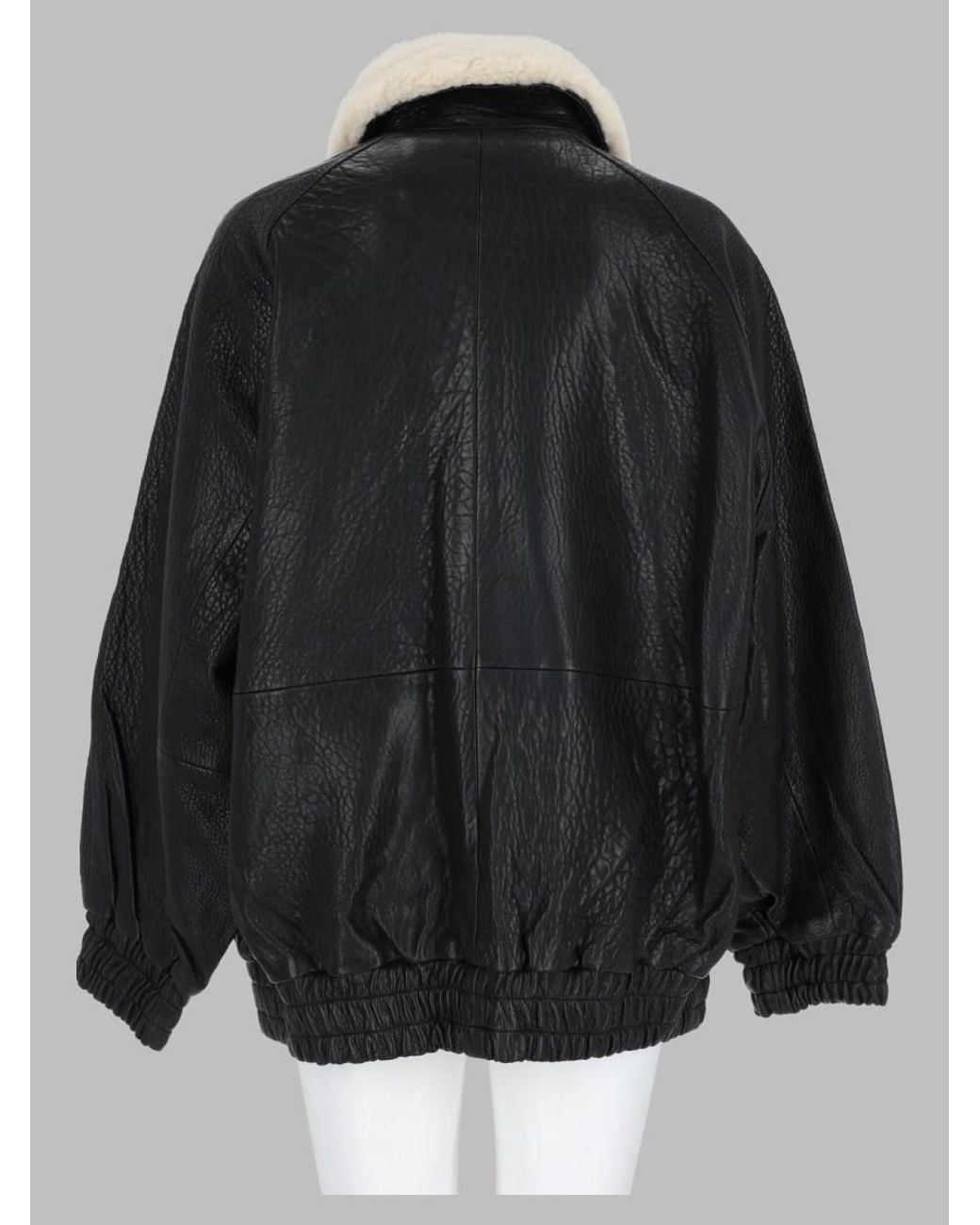 Stand Studio Black Tobie Leather Jacket Lamb