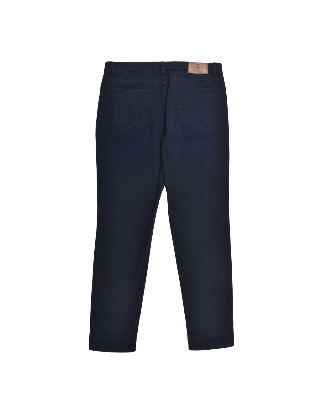 Brunello Cucinelli Blue Dark Traditional Trousers for men