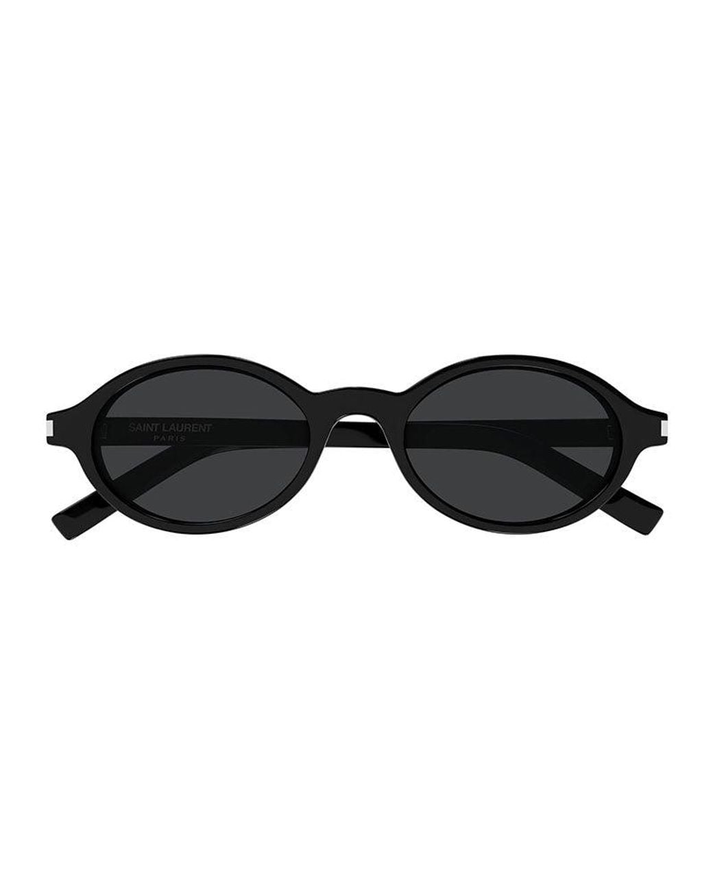 Saint Laurent Black Sunglasses Oval Full Rim, Frame And Lens Sl751Jeanne001