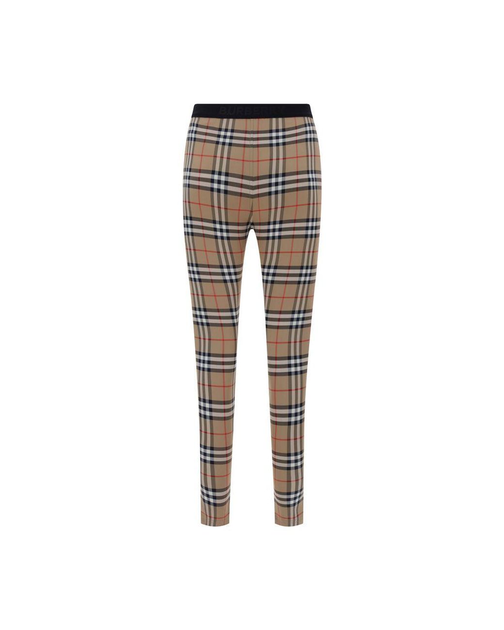Burberry Gray Archive Check Leggings