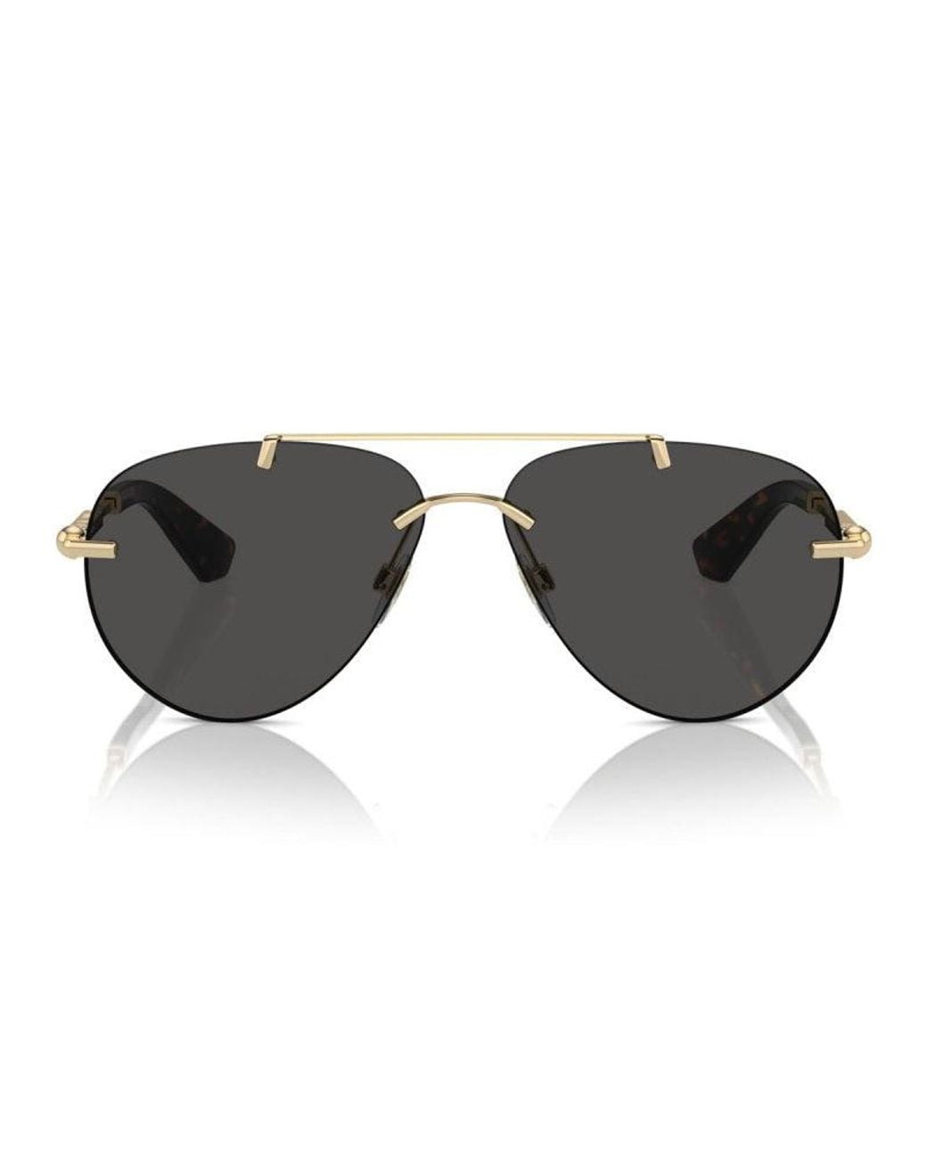 Burberry Black Sunglasses Aviator Rimless, Light Frame And Dark Lens Be3151110987