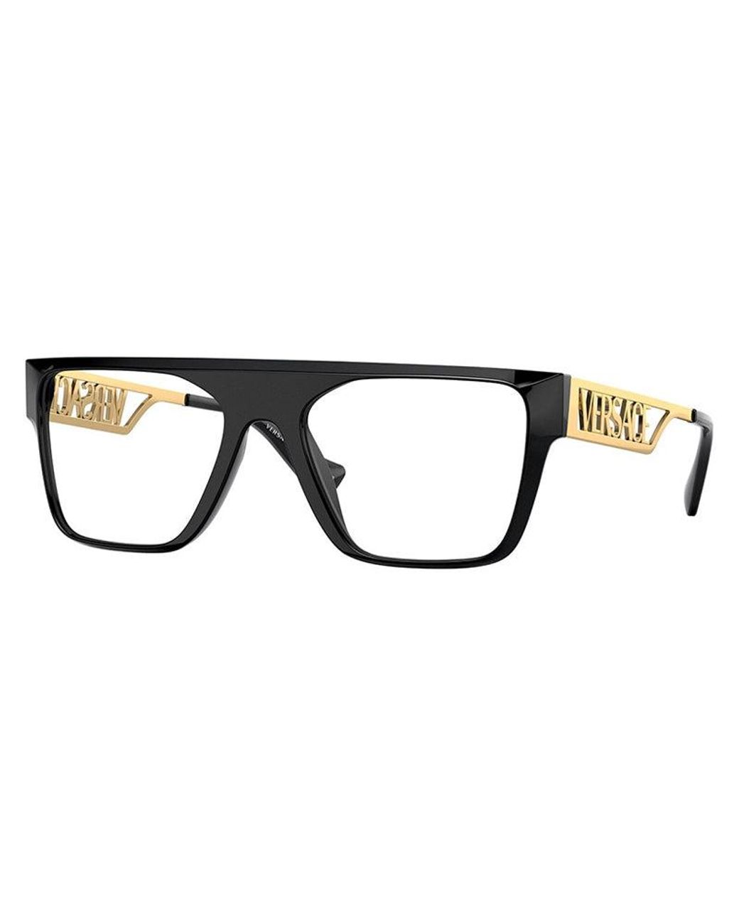 Versace Black Eyeglasses Rectangle Full Rim, Frame And Clear Demo Lenses Lens Ve3326Ugb1 Sunglasses for men