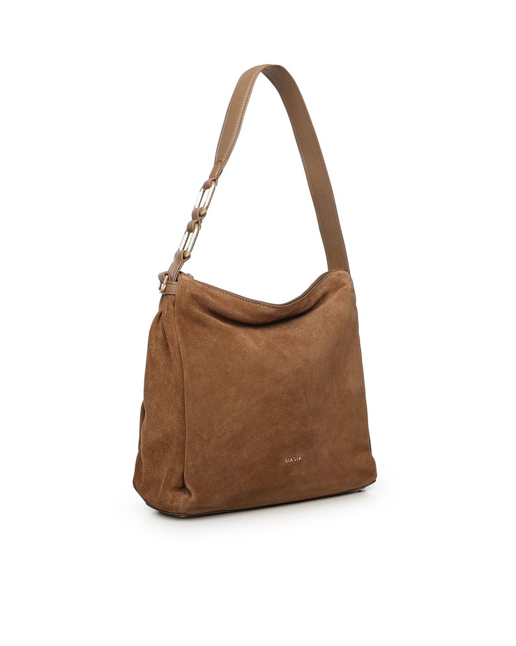 BIASIA Brown Suede Shoulder Bag