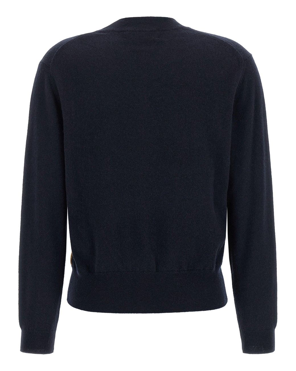 Ballantyne Blue Argyle Intarsia Cashmere Sweater