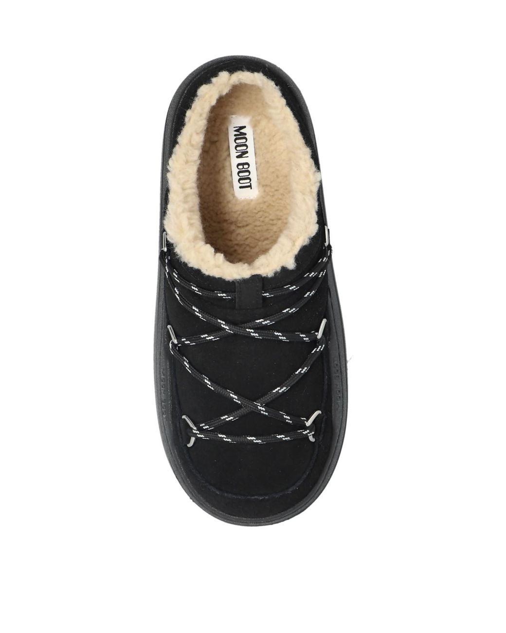 Moon Boot Black Slippers