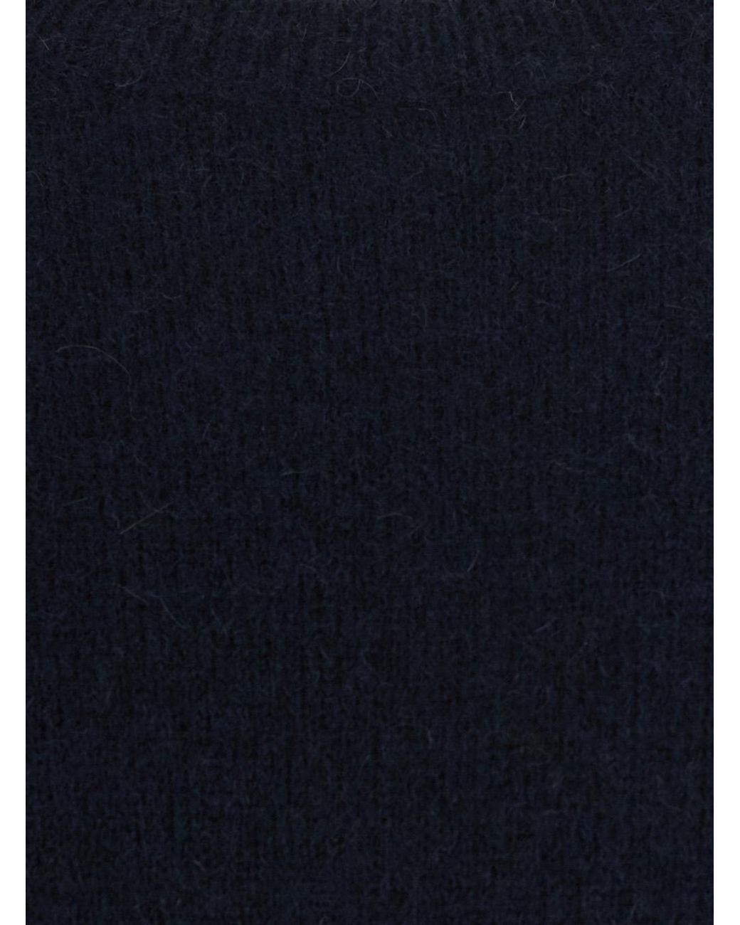 Roberto Collina Blue Crew Neck Wool Sweater, Virgin Tops for men