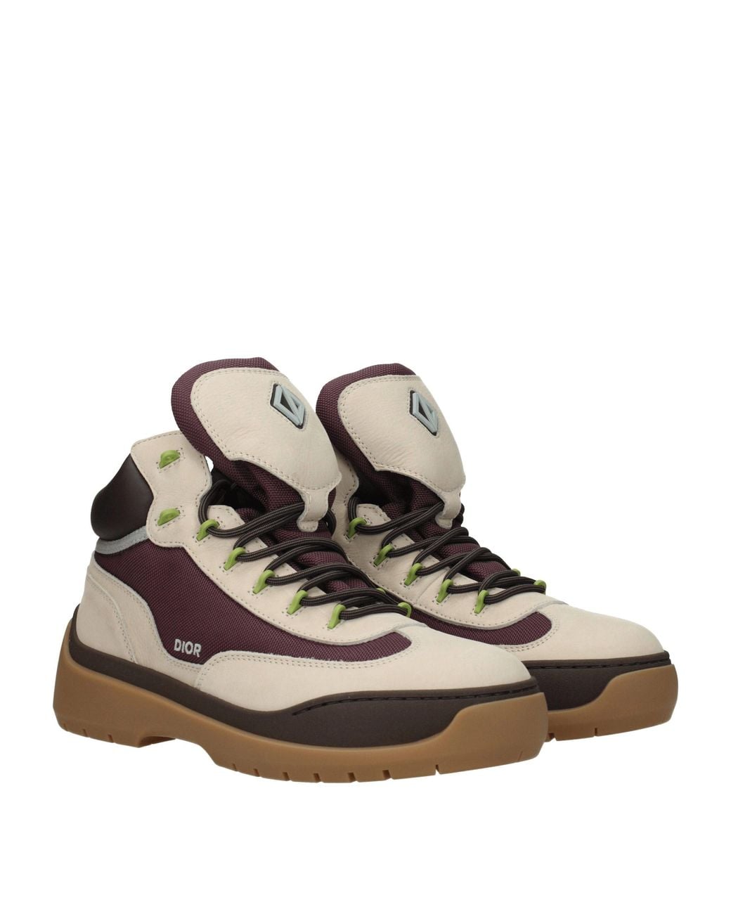 Dior Brown Leather Ankle Boots for men
