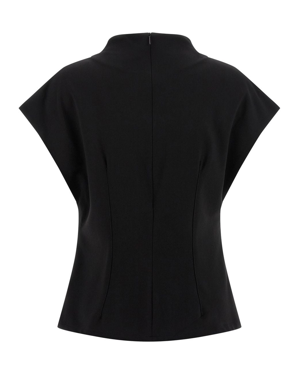 ARMARIUM Black Sia Top Viscose Nylon Tops