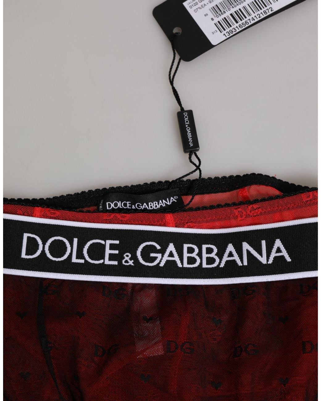 Dolce & Gabbana Red Dolce & Gabbana High-Waist Nylon Girdle Bodysuit