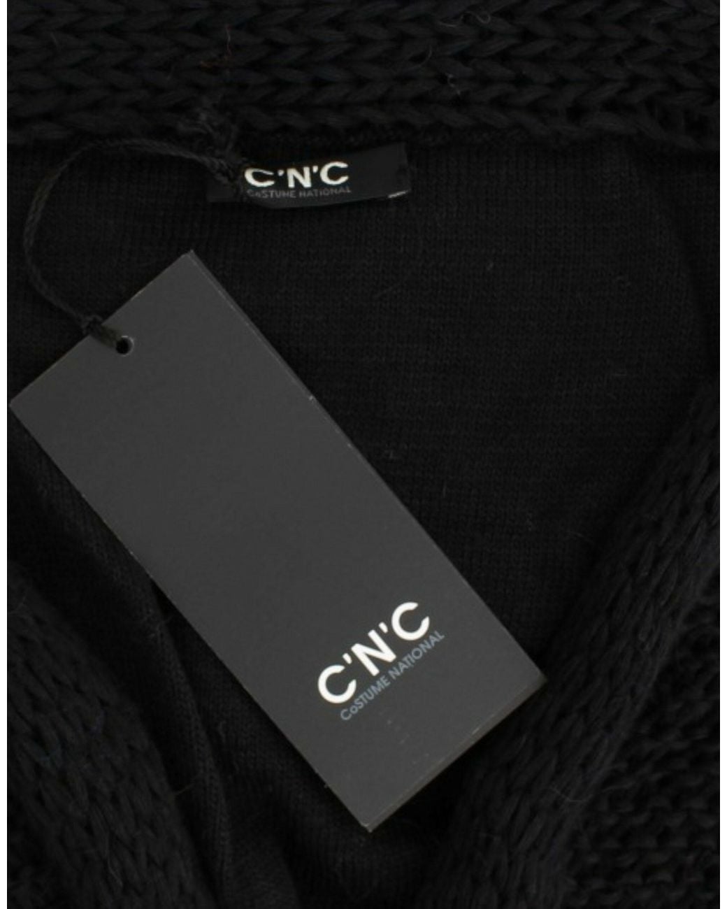 CoSTUME NATIONAL Black Sleeveless Knitted Cardigan