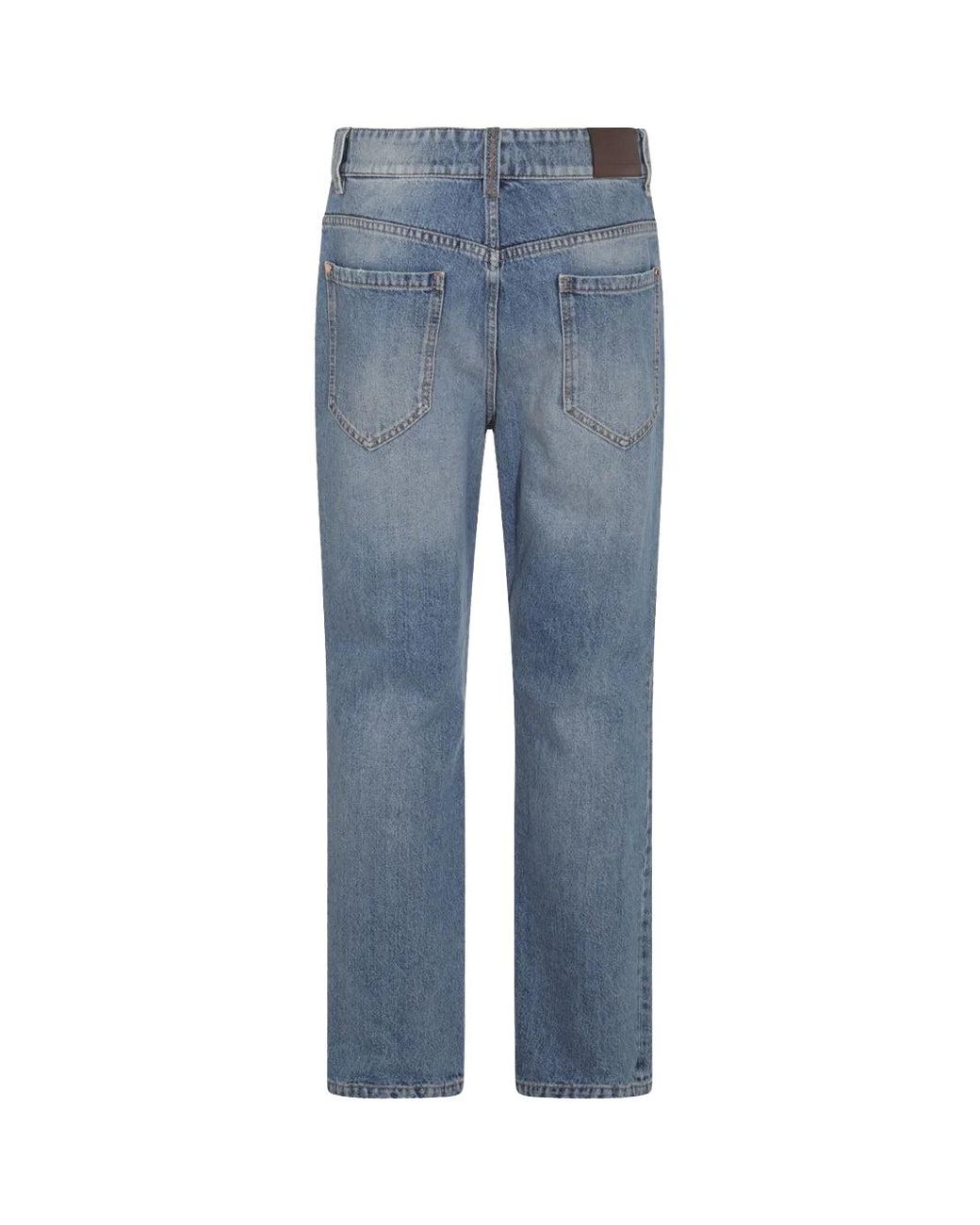 Brunello Cucinelli Blue Denim Trousers