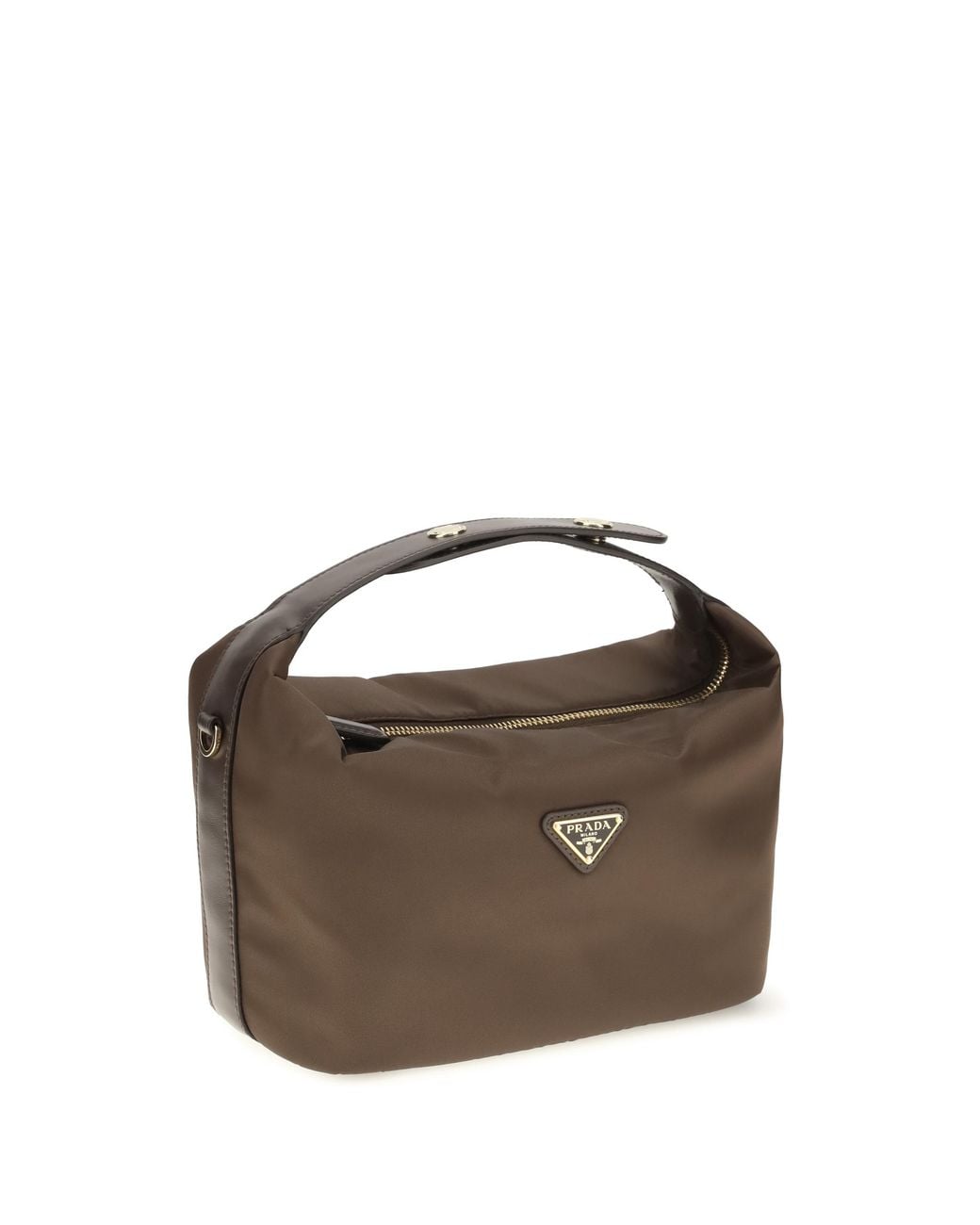 Prada Brown Mini Handbag Chérie Recycled Polyamide Shoulder Bags