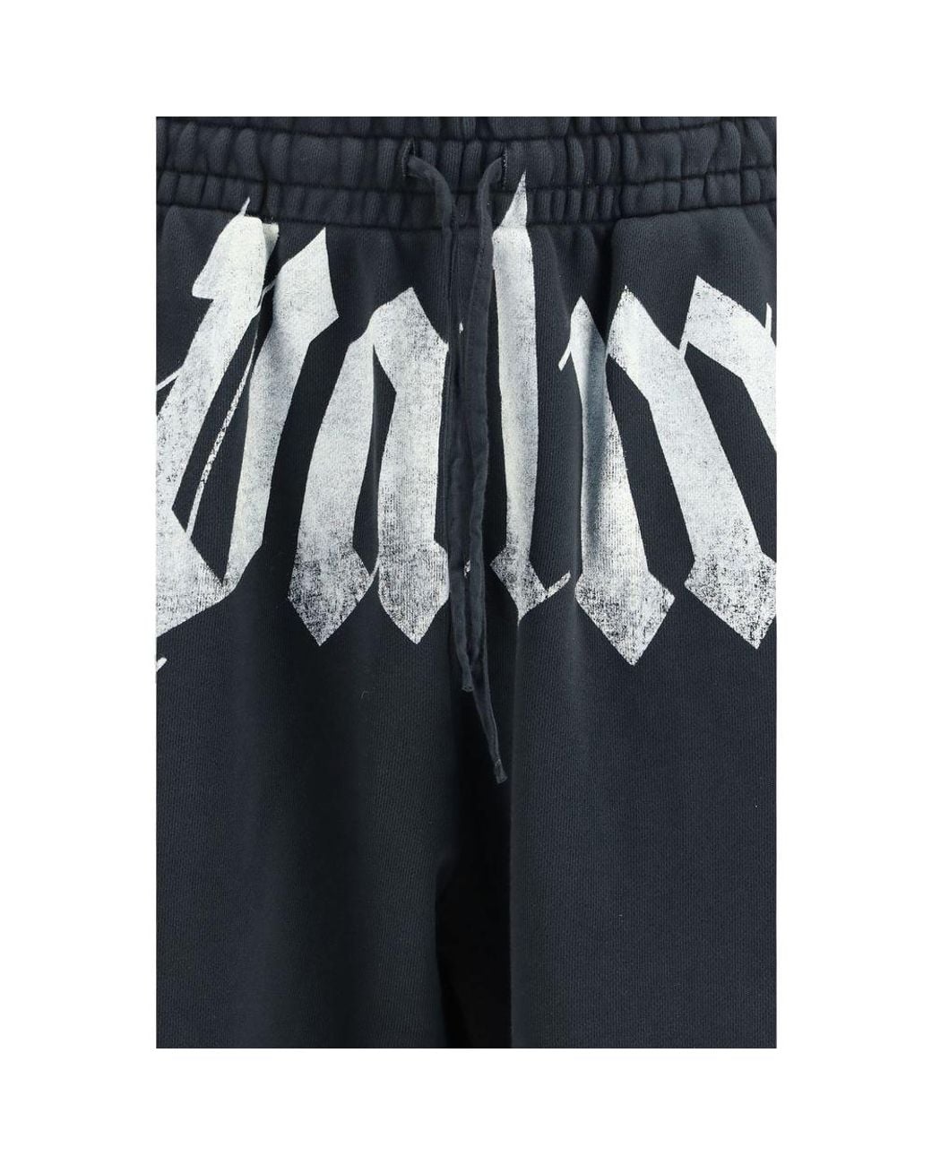 Palm Angels Blue Palm Angels Logo-Print Cotton Joggers for men