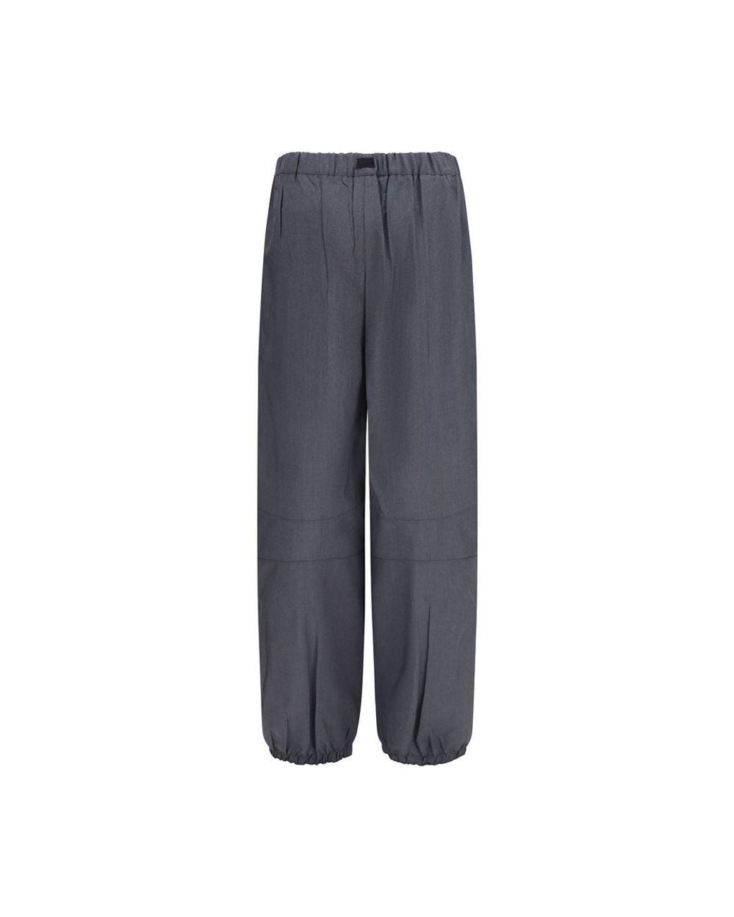 Prada Gray Prada Merino Wool And Mohair Trousers
