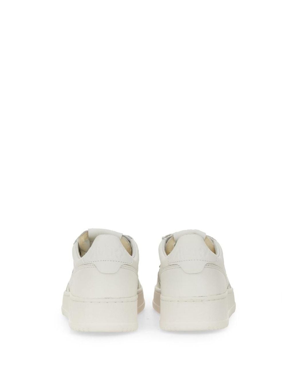 Autry White Medalist Low Sneaker Goat Leather Trainers