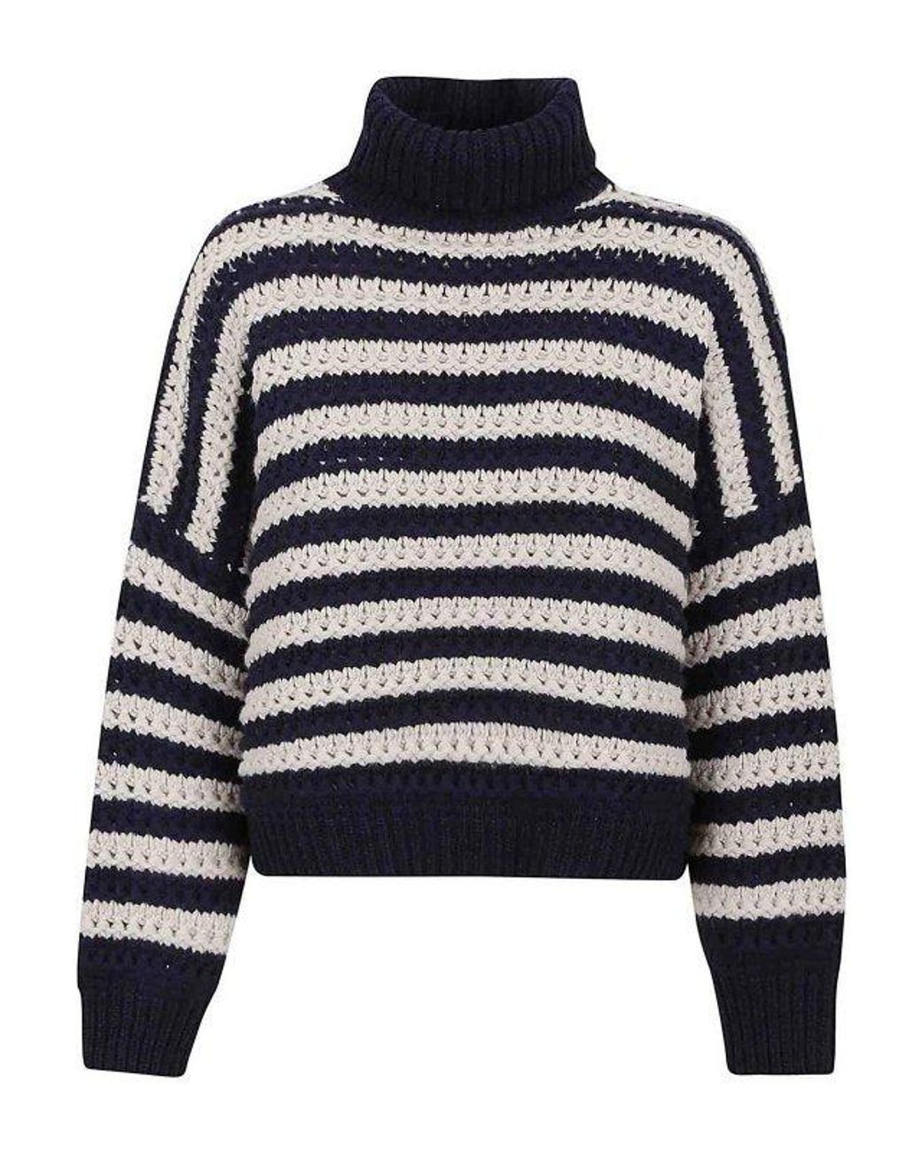 Brunello Cucinelli Blue Wool Sweatshirt