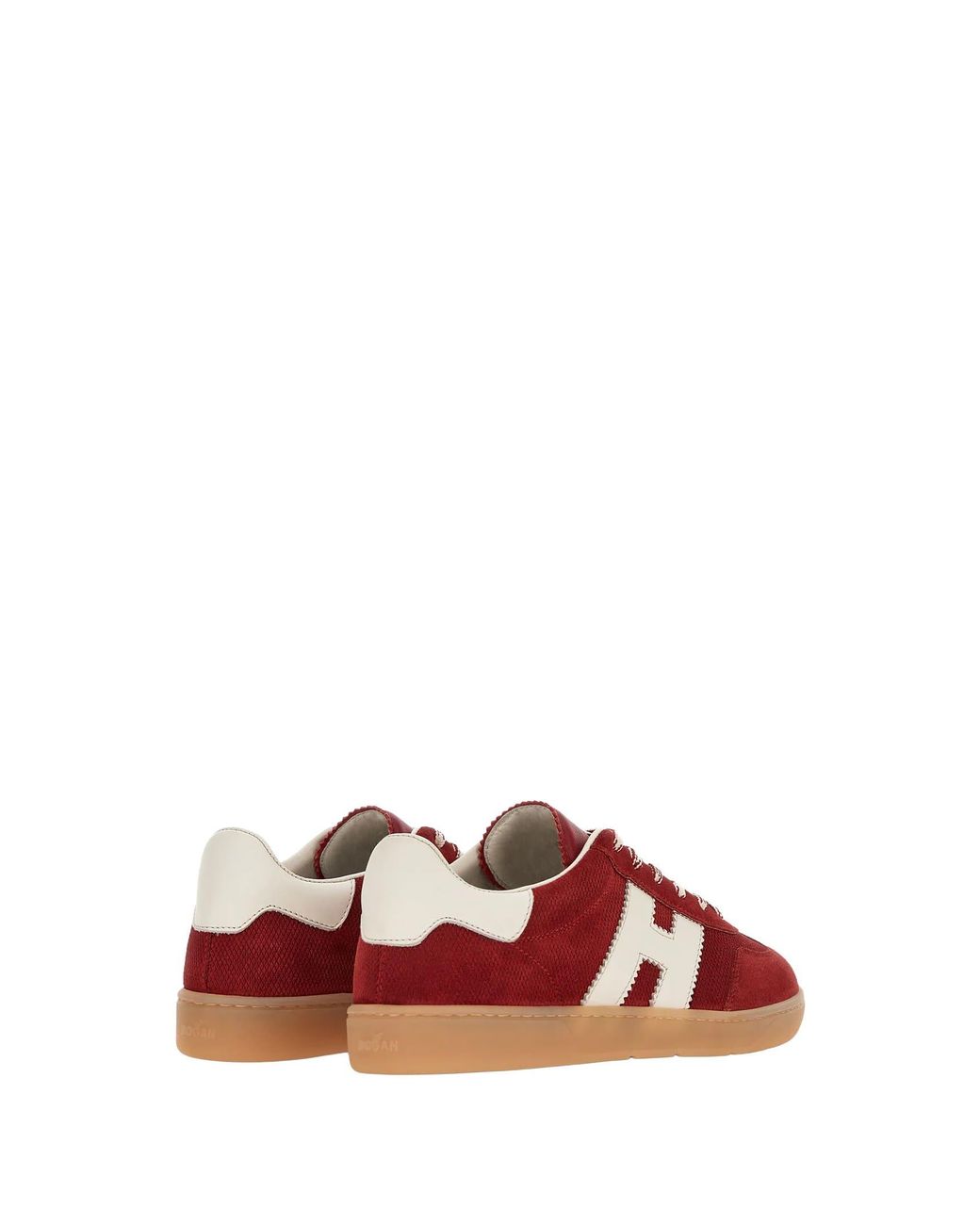 Hogan Red Sneakers Leather