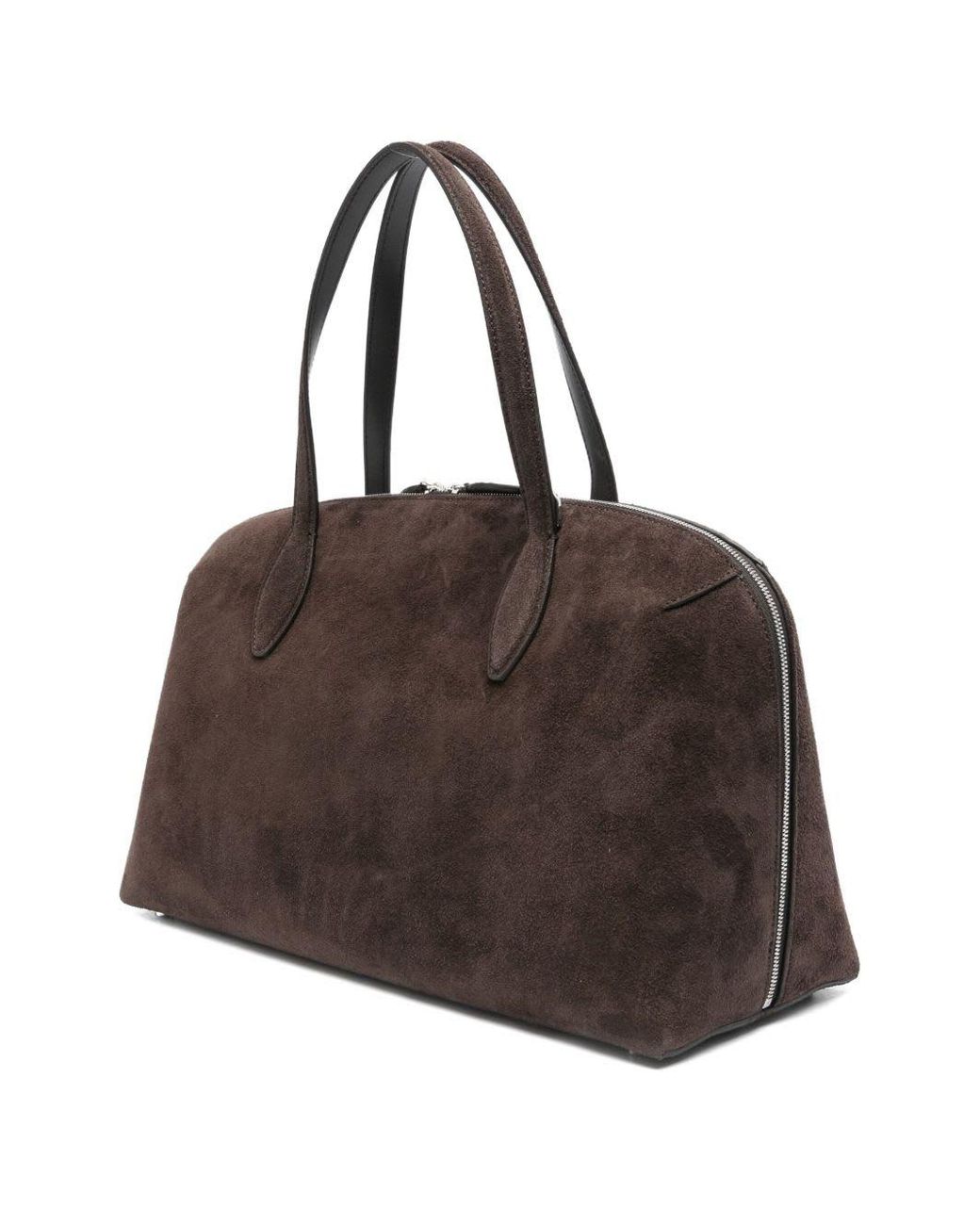 Totême  Brown Suede Leather Tote Bag